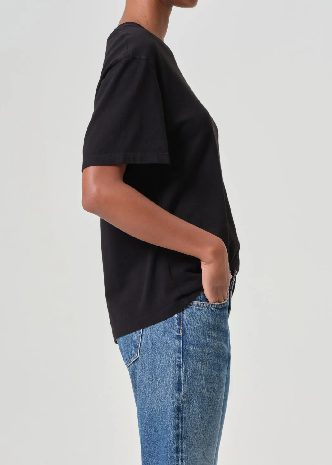 Jay T Shirt in Black sold by Agolde product image thumbnail 4