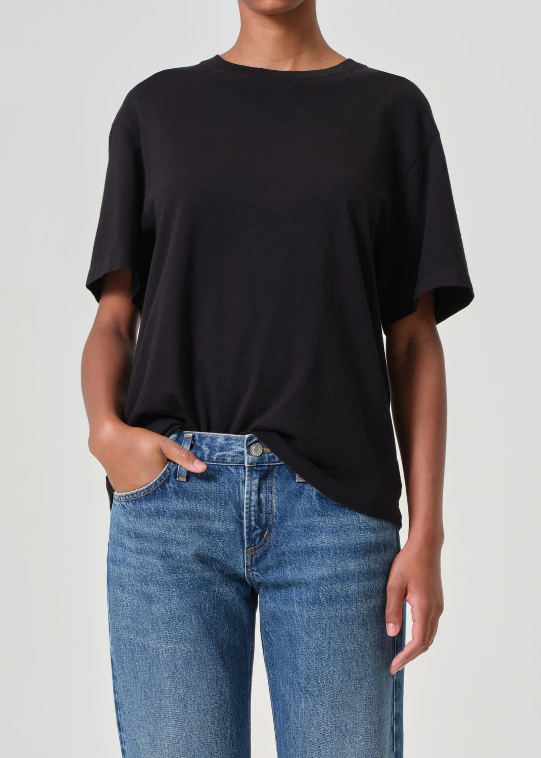 Jay T Shirt in Black sold by Agolde