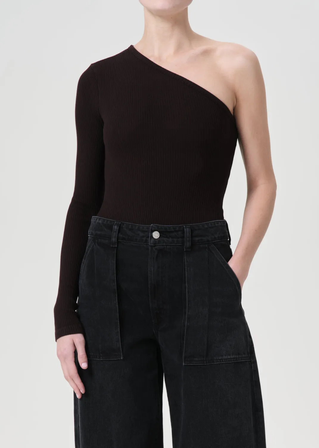 Glynn Bodysuit in Infusion sold by Agolde