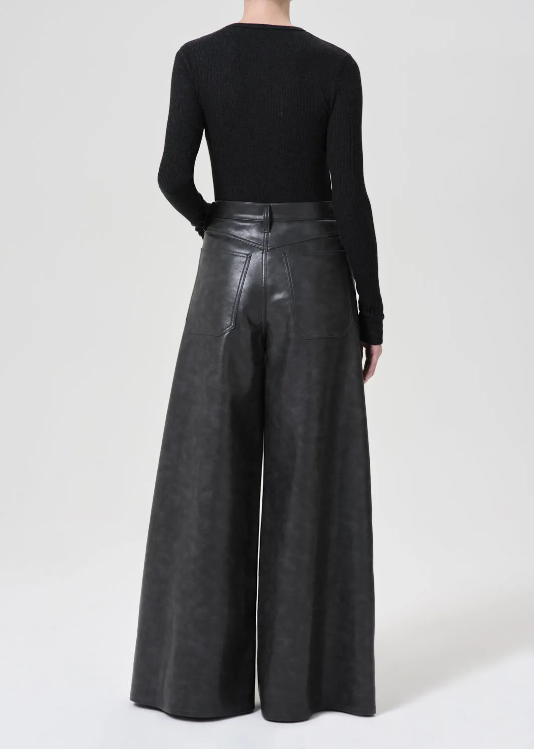 Nolan Recycled Leather in Smoke sold by Agolde product image thumbnail 2