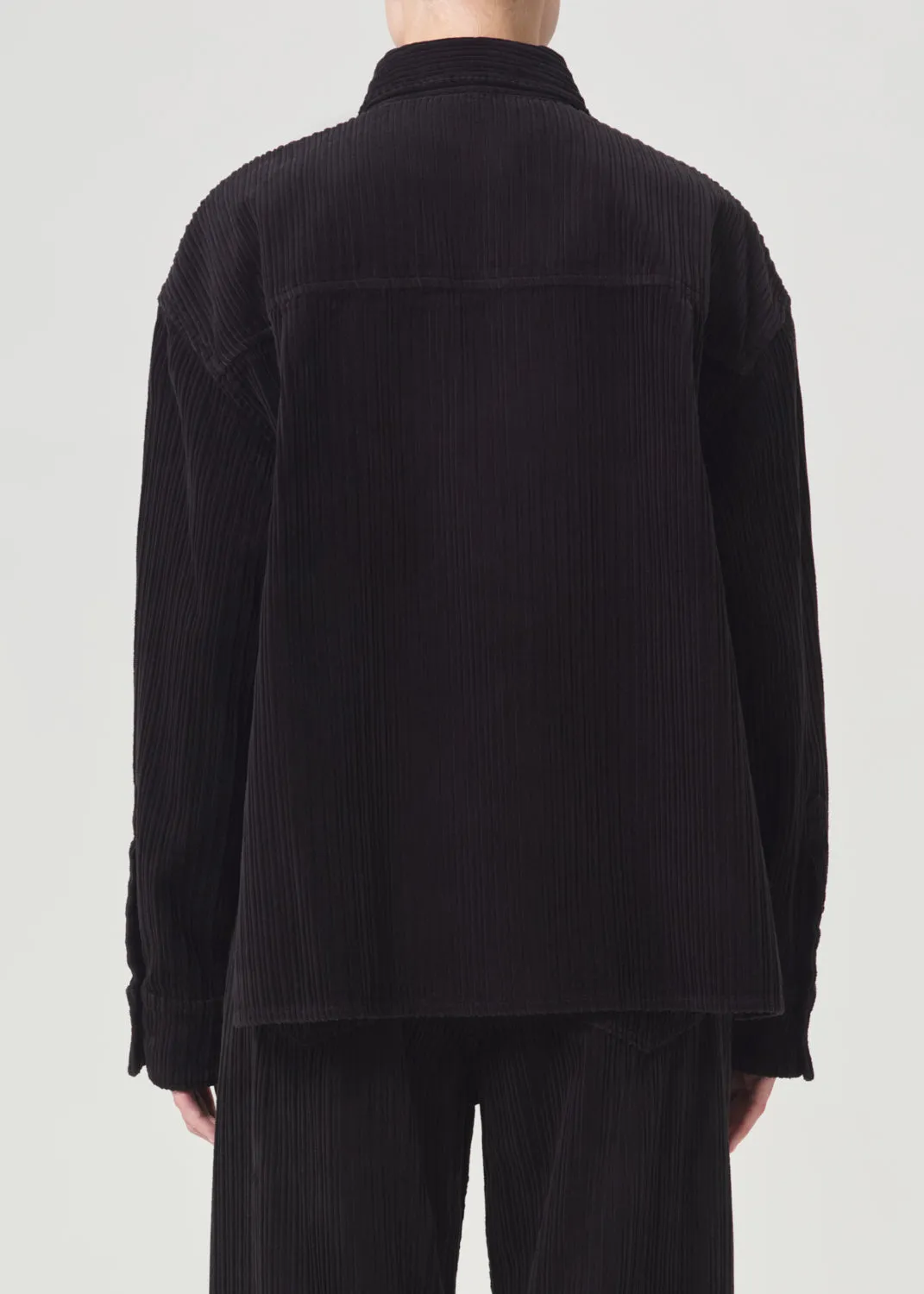 Gwen Slice Shirt (Corduroy) in Bat Wing sold by Agolde product image thumbnail 2