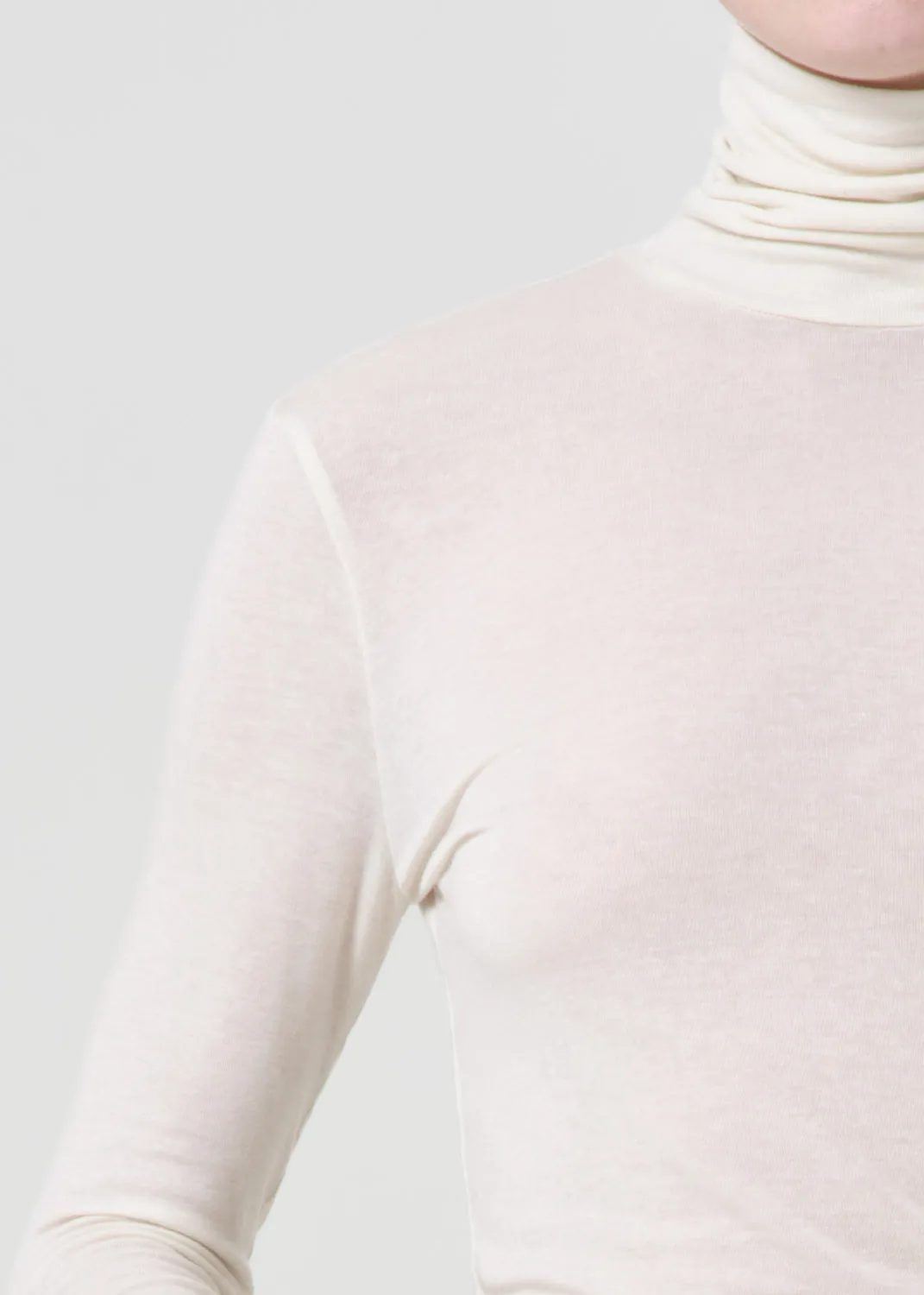 Pascale Turtleneck in Oat Milk sold by Agolde product image thumbnail 4