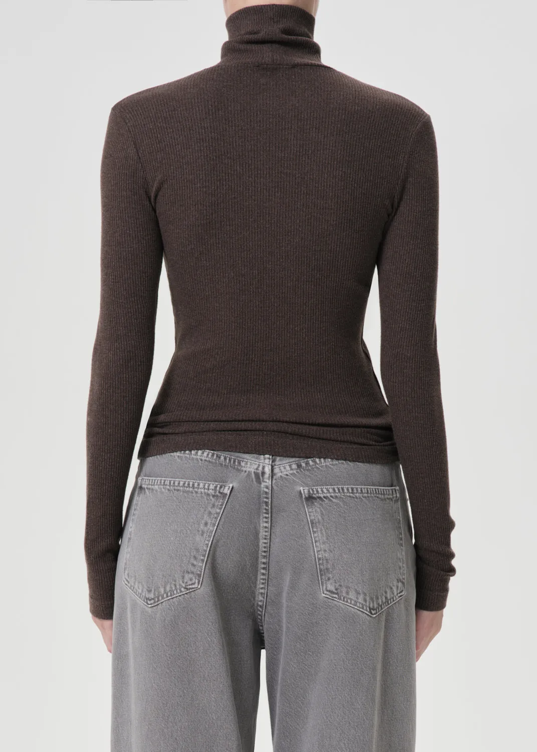 Pascale Turtleneck in Lizard sold by Agolde product image thumbnail 3