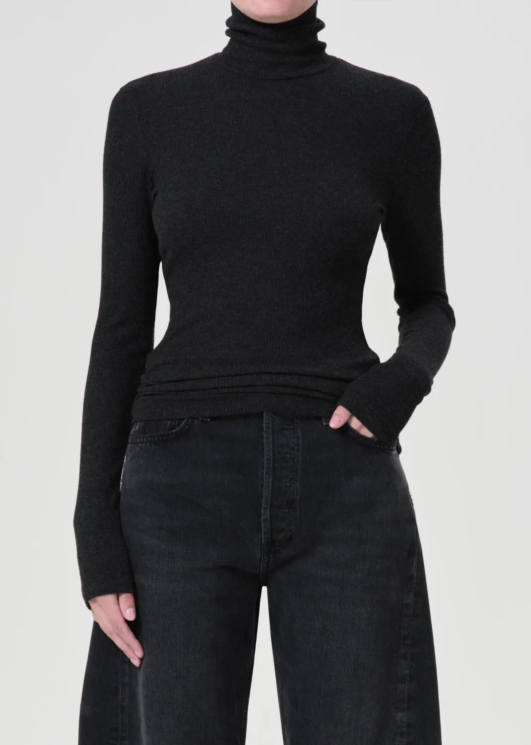 Pascale Turtleneck in Katniss sold by Agolde