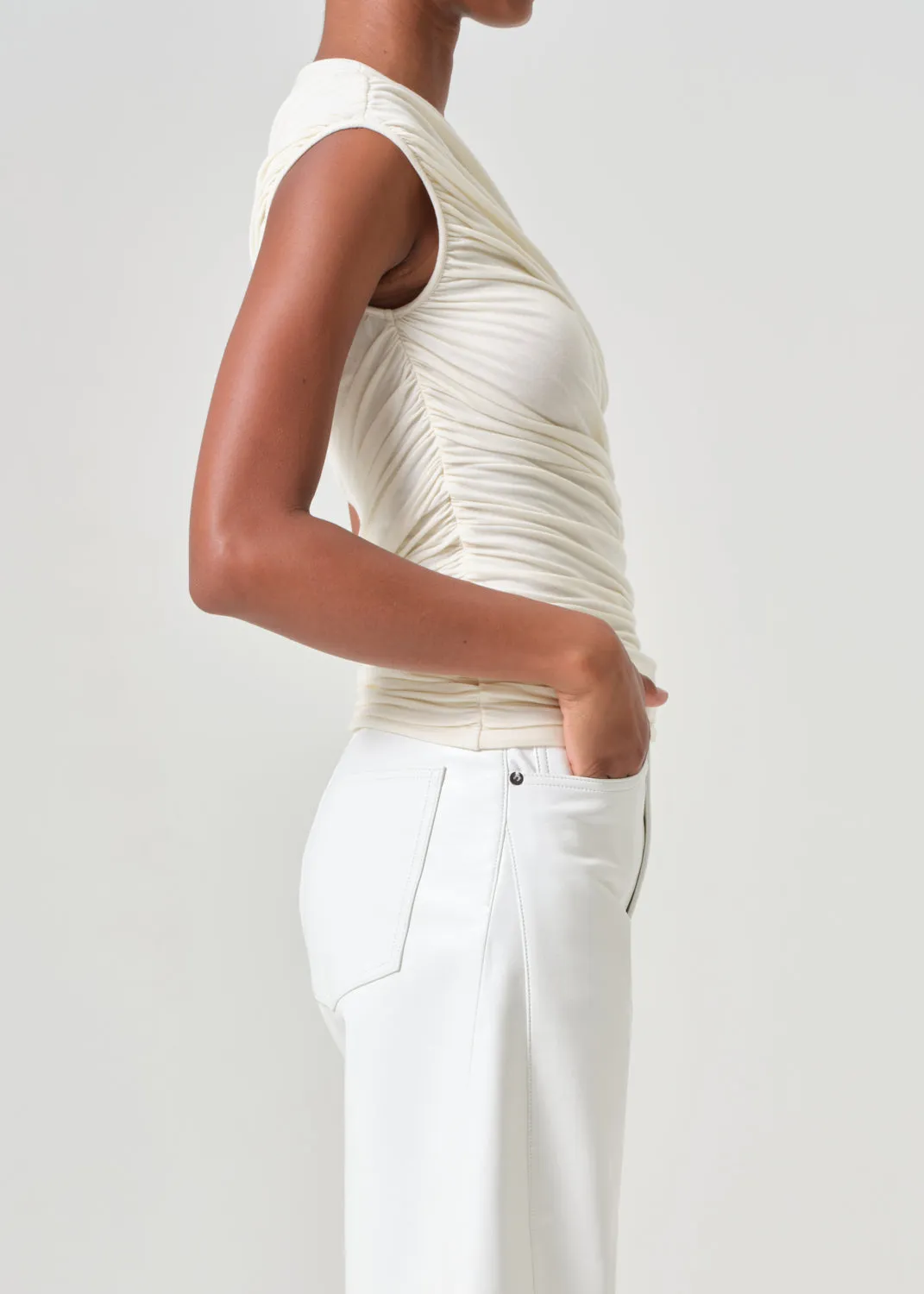 Ester Tank in Oat Milk sold by Agolde product image thumbnail 4