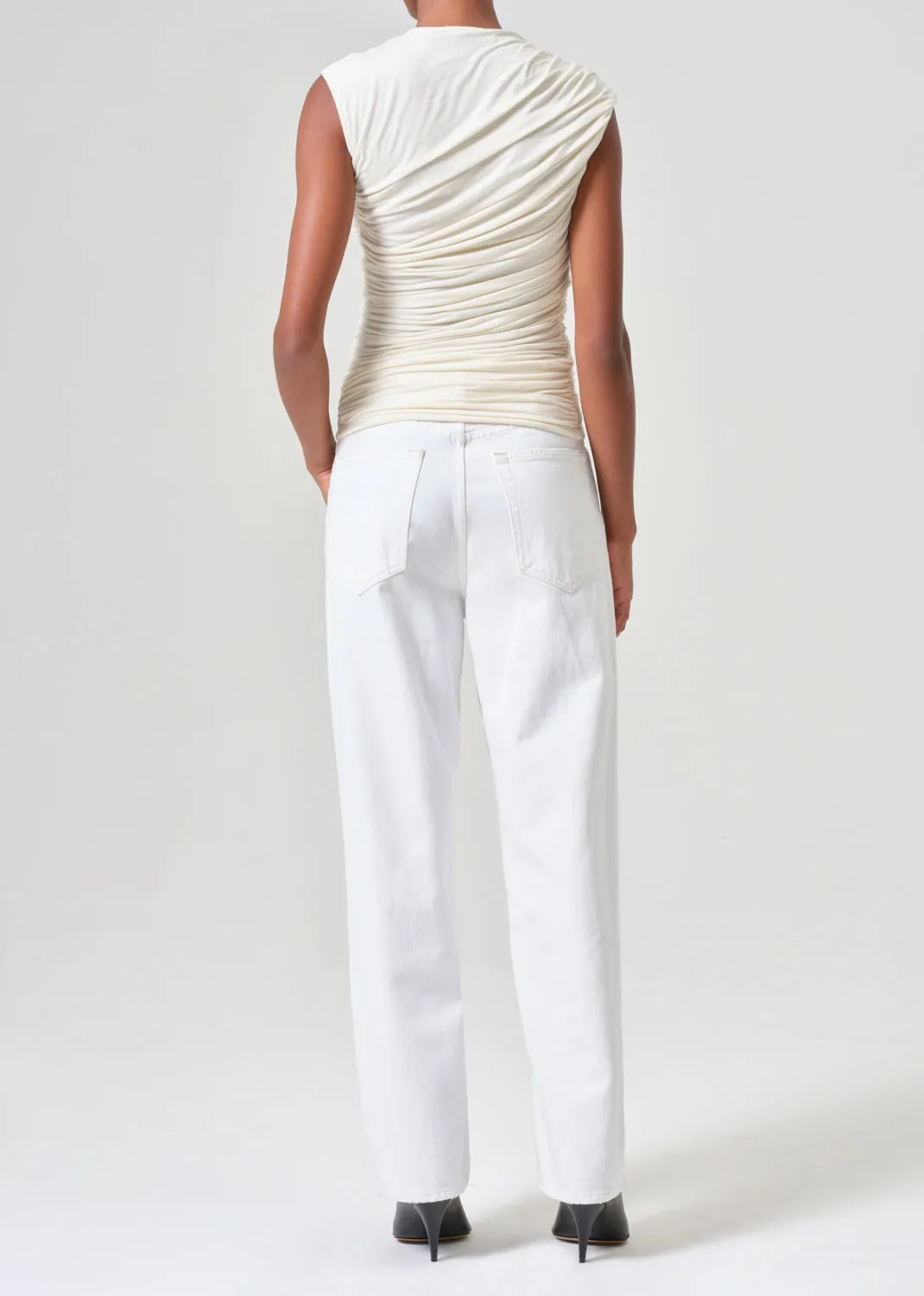 V-Waist Baggy in Milkshake sold by Agolde product image thumbnail 2