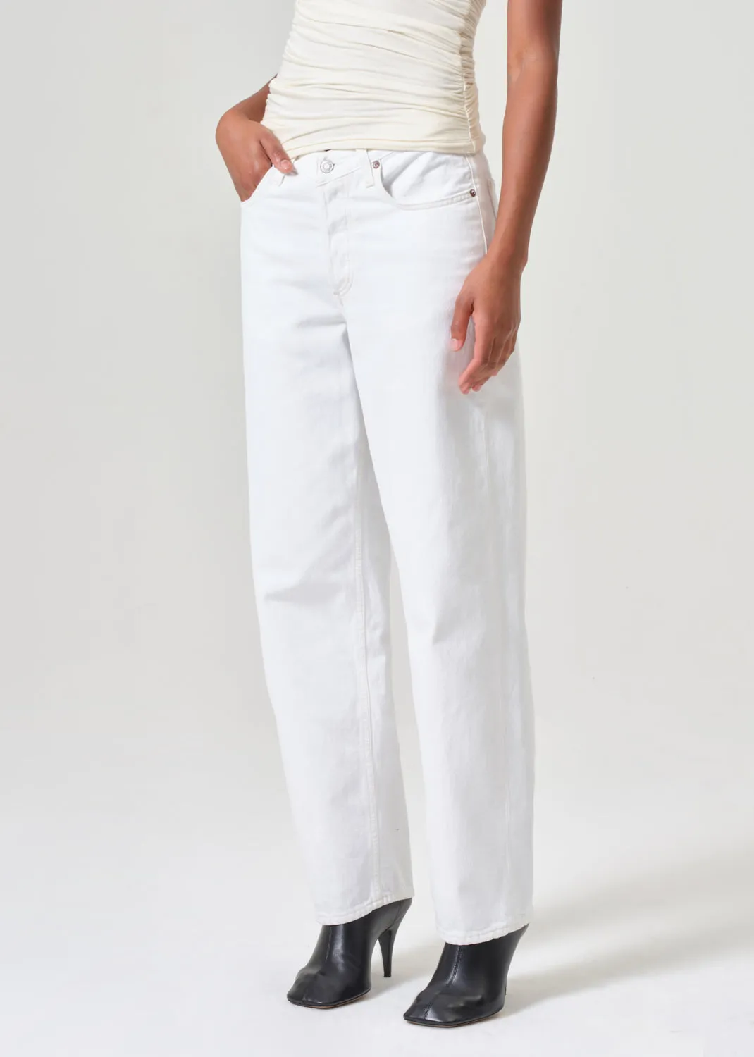 V-Waist Baggy in Milkshake sold by Agolde product image thumbnail 5