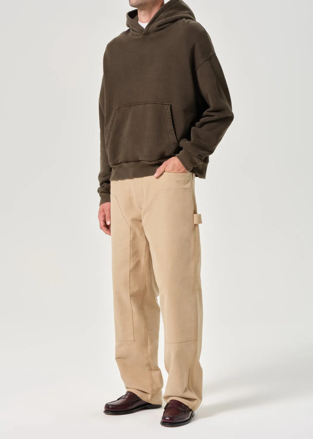AGOLDE / RSVP Easton Hoodie in Olive / Black sold by Agolde product image thumbnail 4
