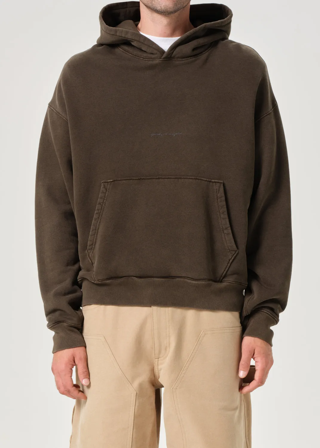 AGOLDE / RSVP Easton Hoodie in Olive / Black sold by Agolde product image thumbnail 2