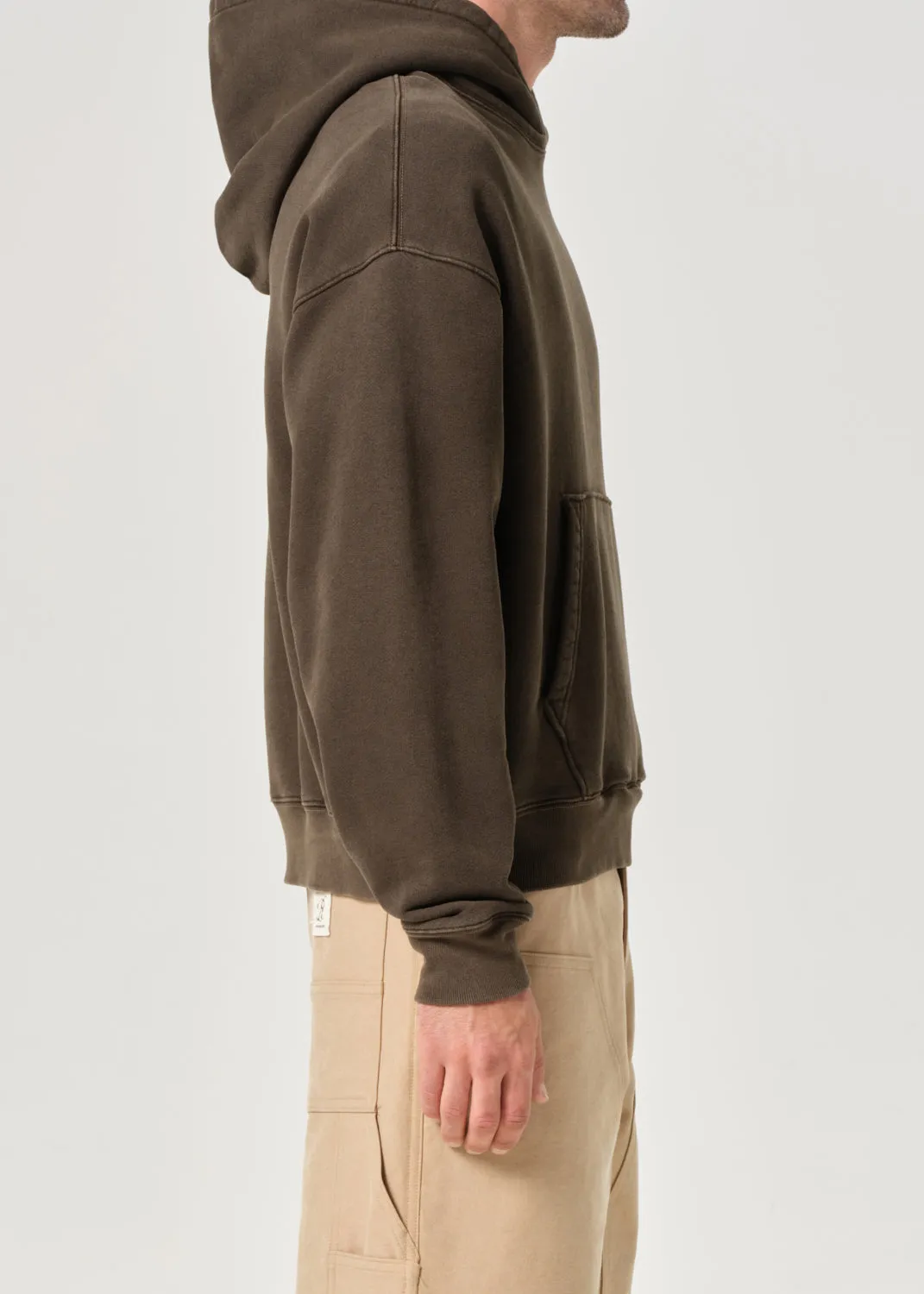 AGOLDE / RSVP Easton Hoodie in Olive / Black sold by Agolde product image thumbnail 5