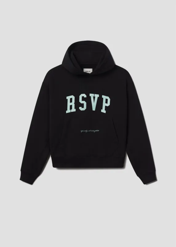 AGOLDE / RSVP Arch Logo Hoodie in Black / Mint sold by Agolde