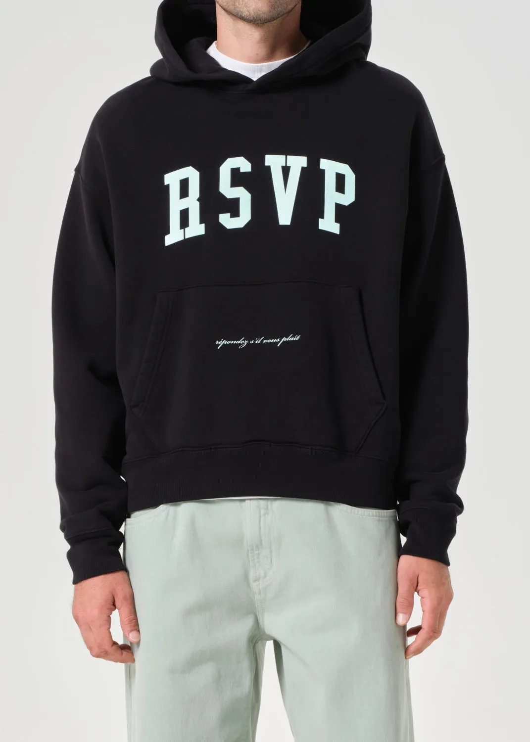 AGOLDE / RSVP Arch Logo Hoodie in Black / Mint sold by Agolde product image thumbnail 2