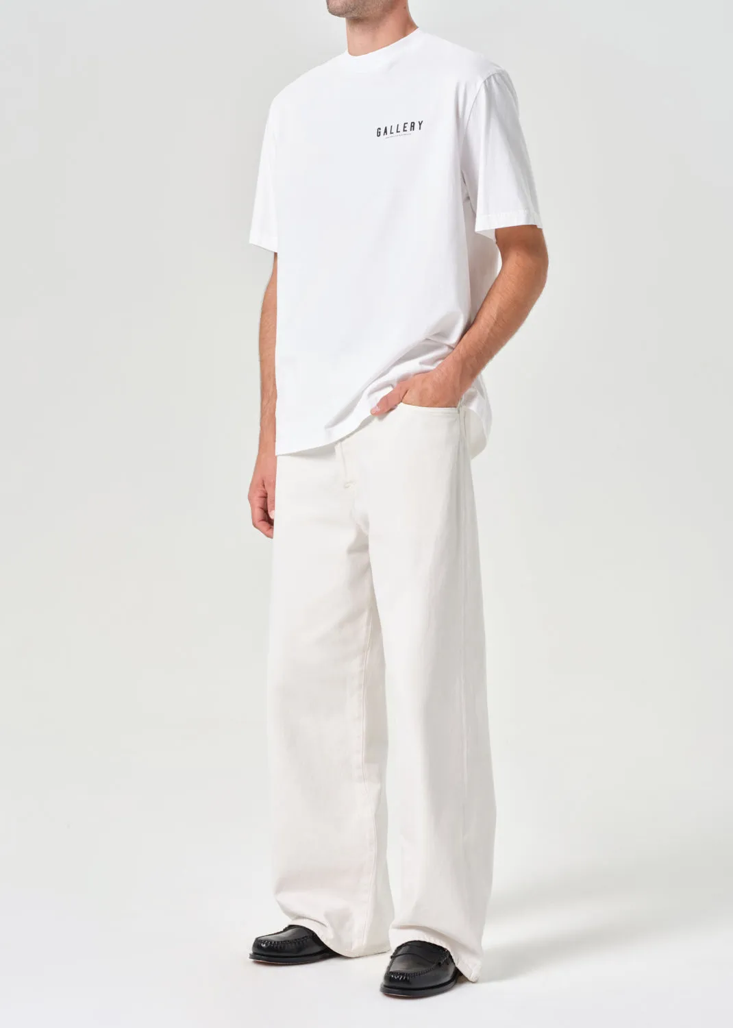 AGOLDE / RSVP Gallery S/S Tee in White / Black sold by Agolde product image thumbnail 5