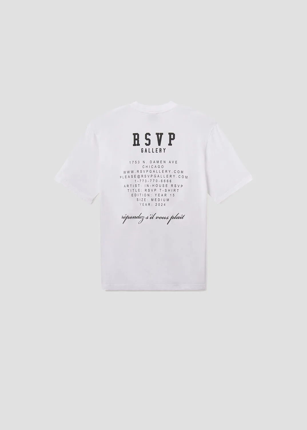 AGOLDE / RSVP Gallery S/S Tee in White / Black sold by Agolde product image thumbnail 2