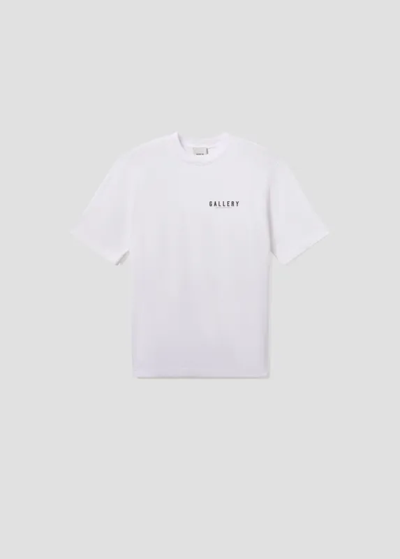 AGOLDE / RSVP Gallery S/S Tee in White / Black sold by Agolde