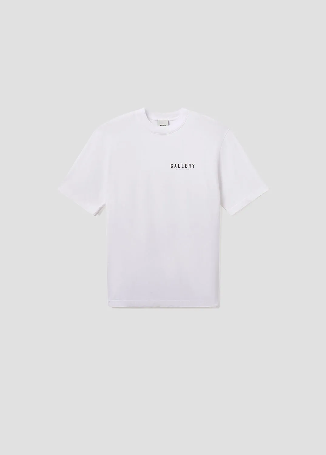 AGOLDE / RSVP Gallery S/S Tee in White / Black sold by Agolde