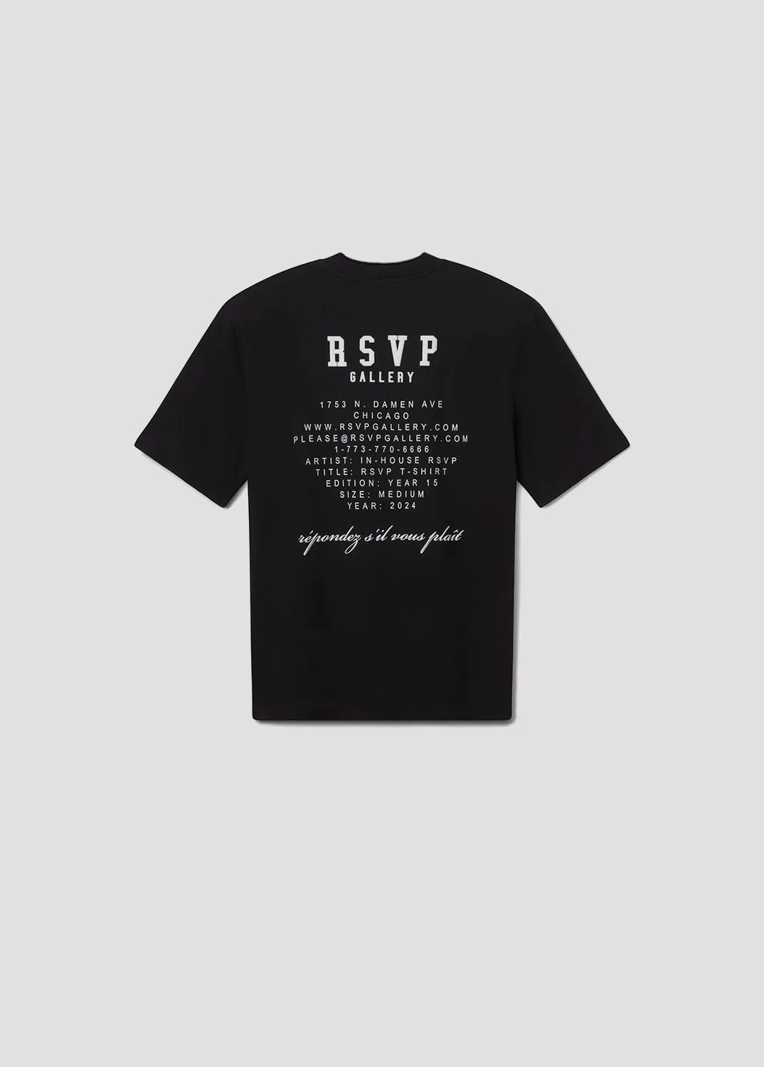 AGOLDE / RSVP Gallery S/S Tee in Black / White sold by Agolde