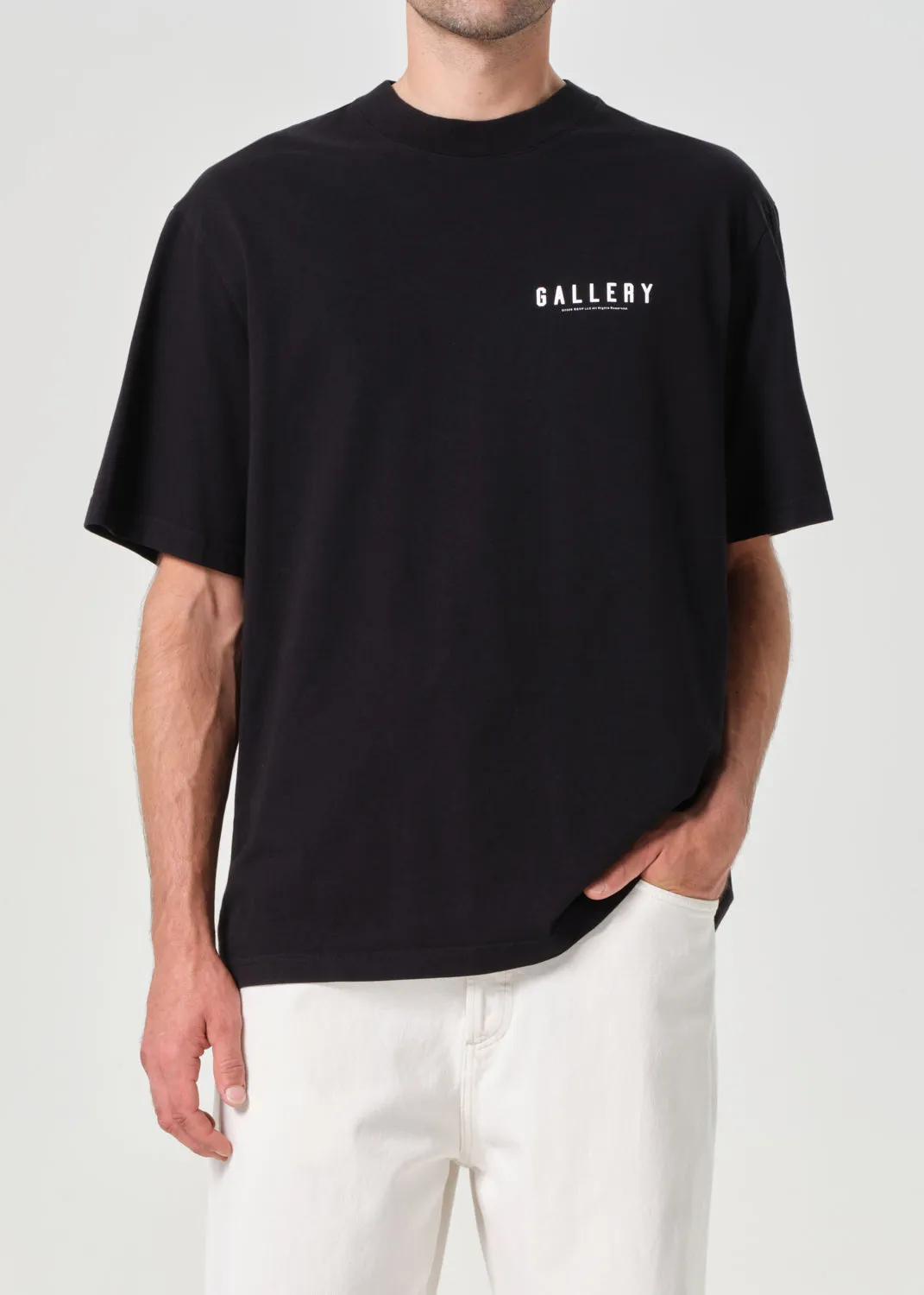 AGOLDE / RSVP Gallery S/S Tee in Black / White sold by Agolde product image thumbnail 3
