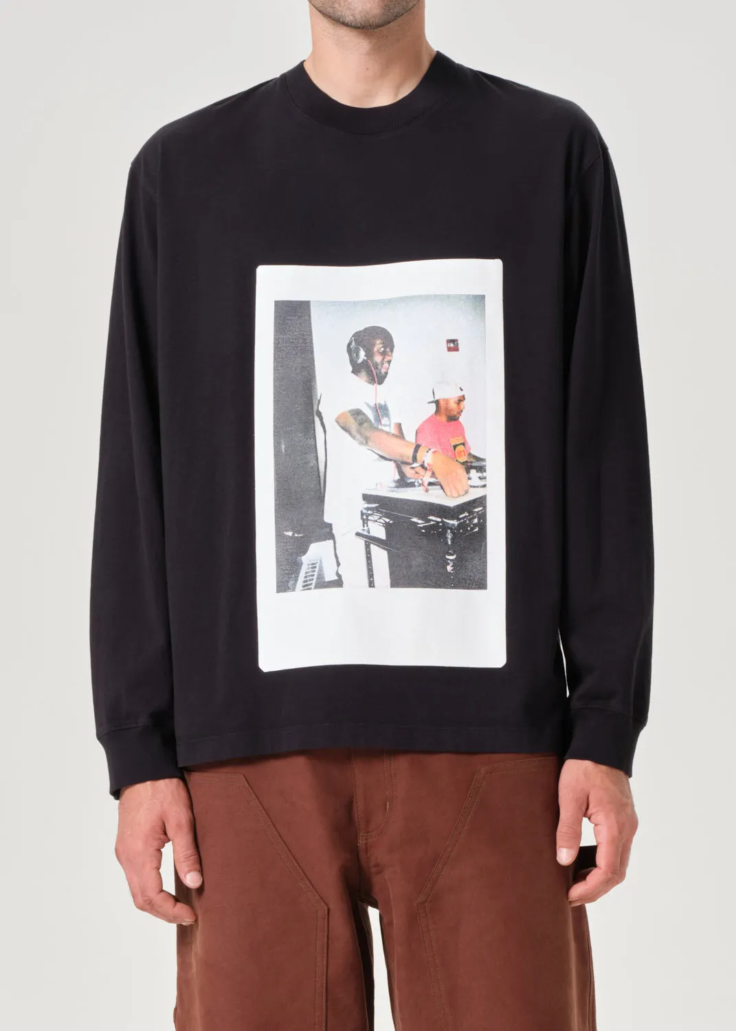 AGOLDE / RSVP Virgil L/S Tee in Black sold by Agolde product image thumbnail 3