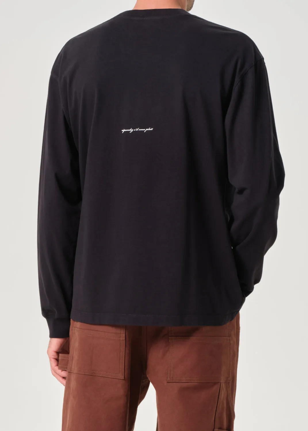 AGOLDE / RSVP Virgil L/S Tee in Black sold by Agolde product image thumbnail 4