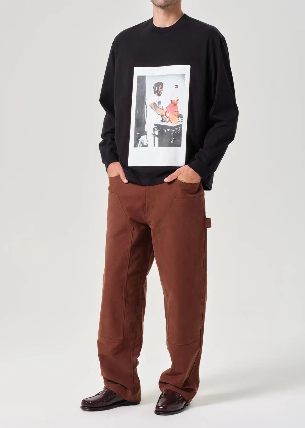 AGOLDE / RSVP Virgil L/S Tee in Black sold by Agolde product image thumbnail 5