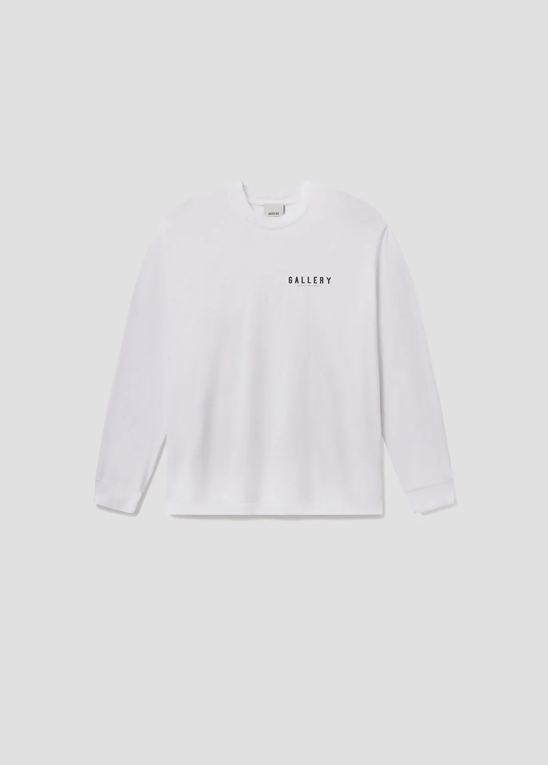 AGOLDE / RSVP Gallery L/S Tee in White / Black sold by Agolde product image thumbnail 2