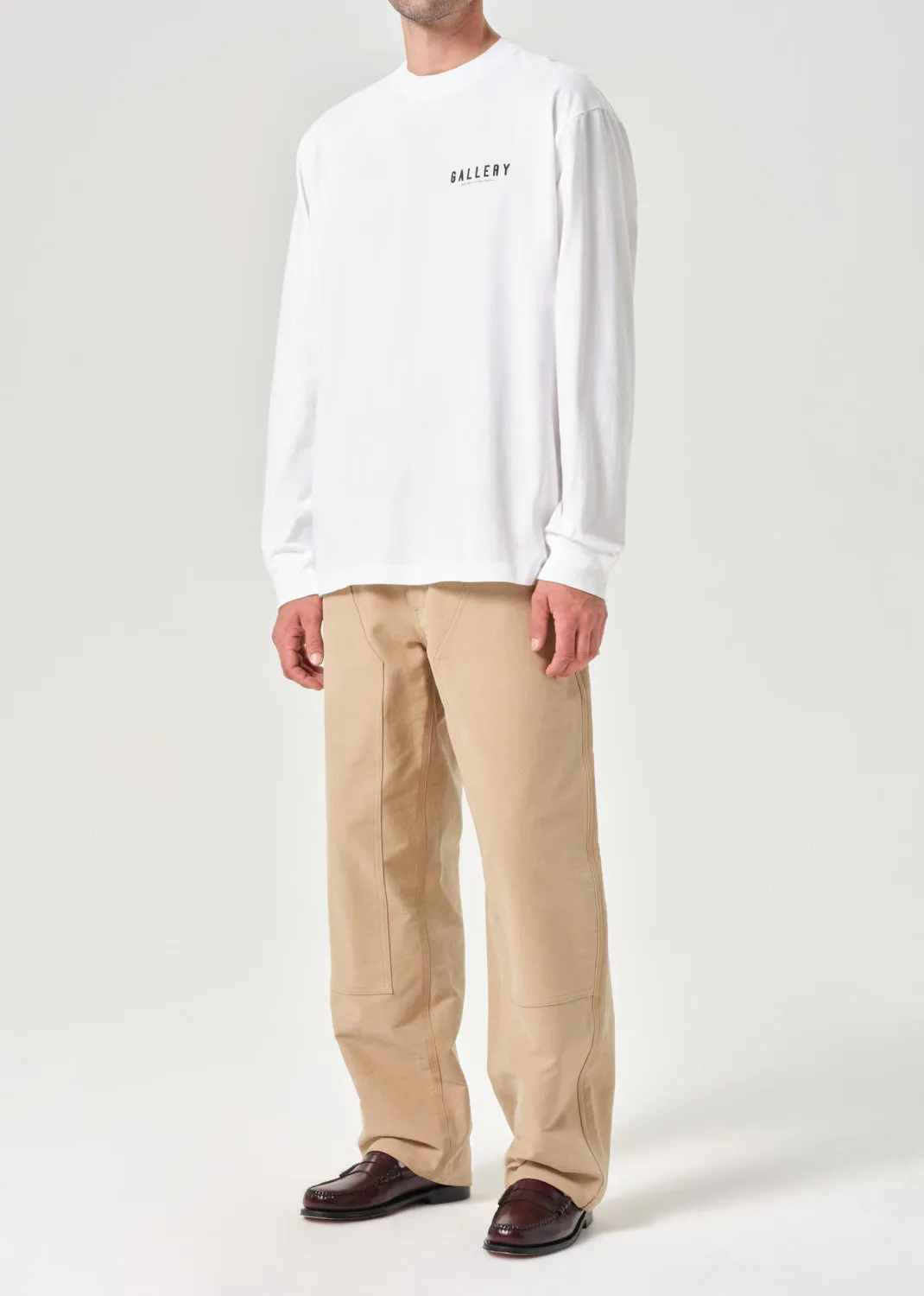 AGOLDE / RSVP Gallery L/S Tee in White / Black sold by Agolde product image thumbnail 5