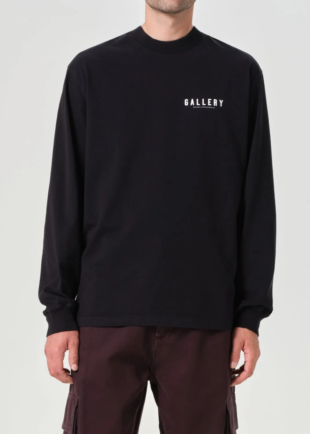 AGOLDE / RSVP Gallery L/S Tee in Black / White sold by Agolde product image thumbnail 3