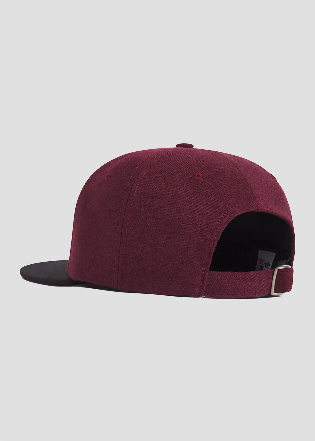 AGOLDE / RSVP Baseball Cap in Maroon sold by Agolde product image thumbnail 2