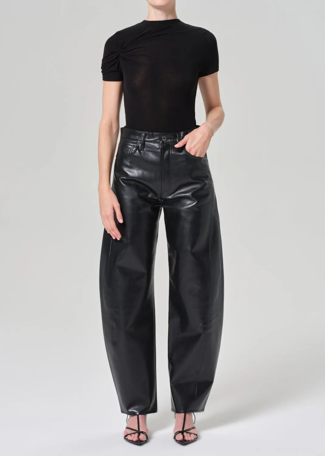 Luna Pieced Recycled Leather in Detox sold by Agolde