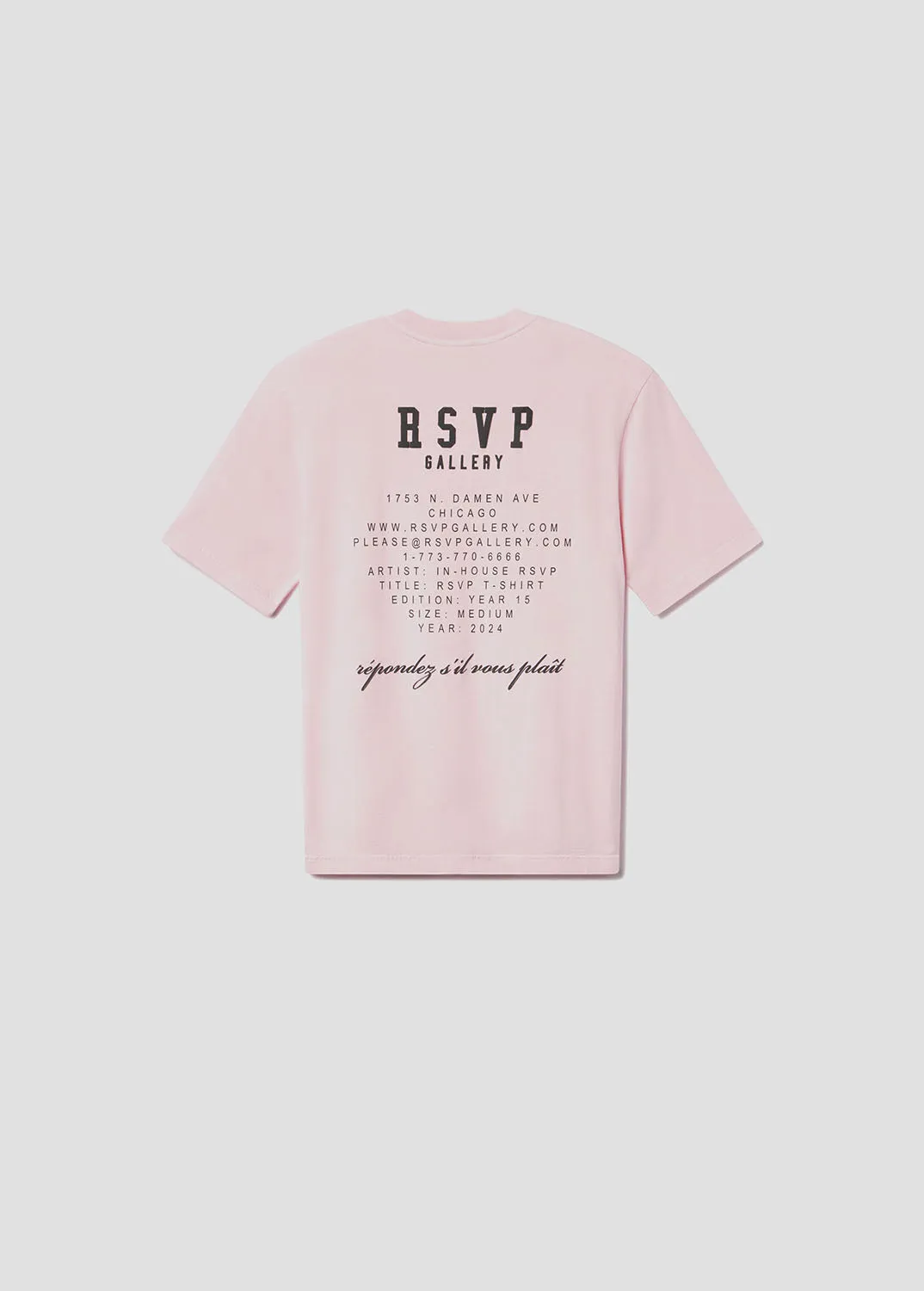 AGOLDE / RSVP Gallery S/S Tee in Pink / Black sold by Agolde product image thumbnail 2