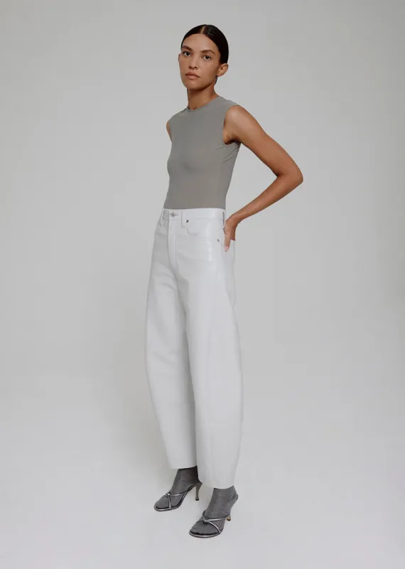 Aura Bodysuit in Aluminum sold by Agolde