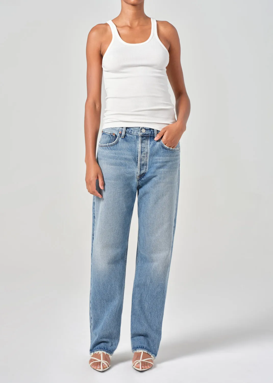 Fran Low Slung Straight in Reign sold by Agolde product image thumbnail 5