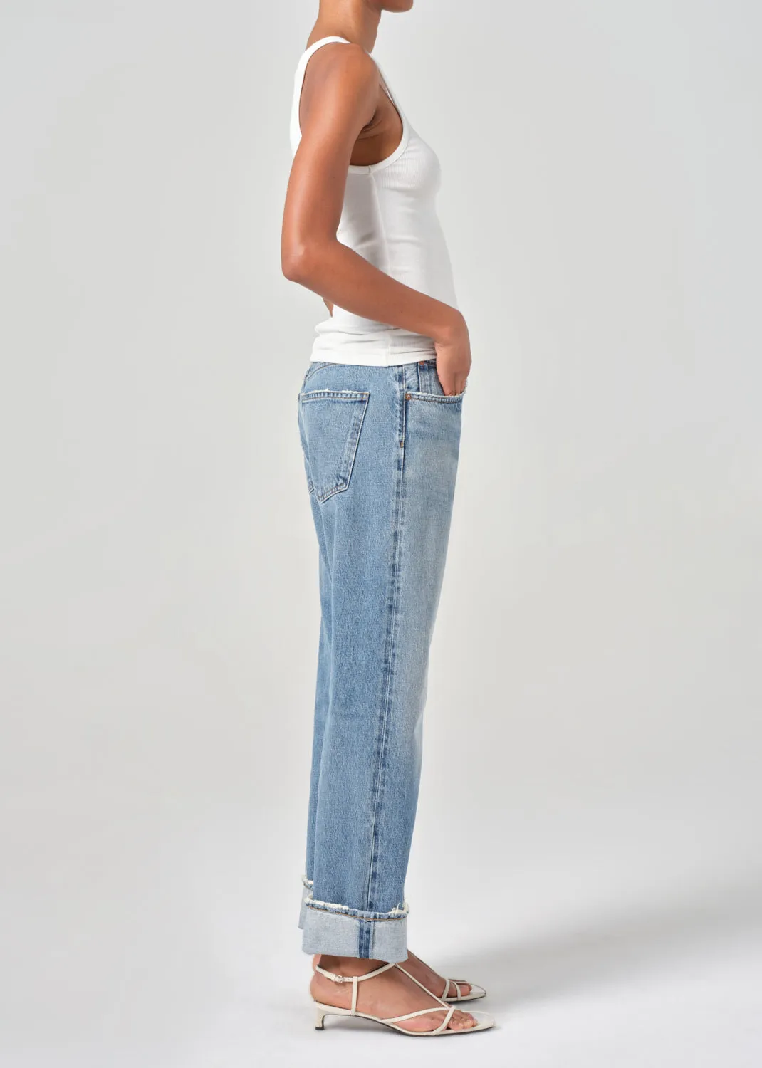 Fran Low Slung Straight in Reign sold by Agolde product image thumbnail 3