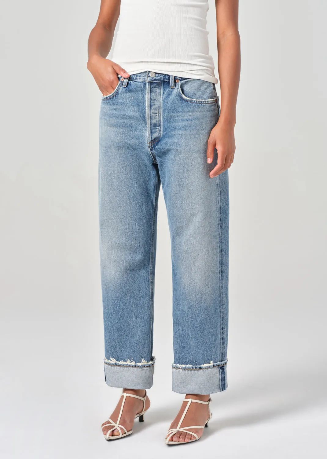 Fran Low Slung Straight in Reign sold by Agolde product image thumbnail 4