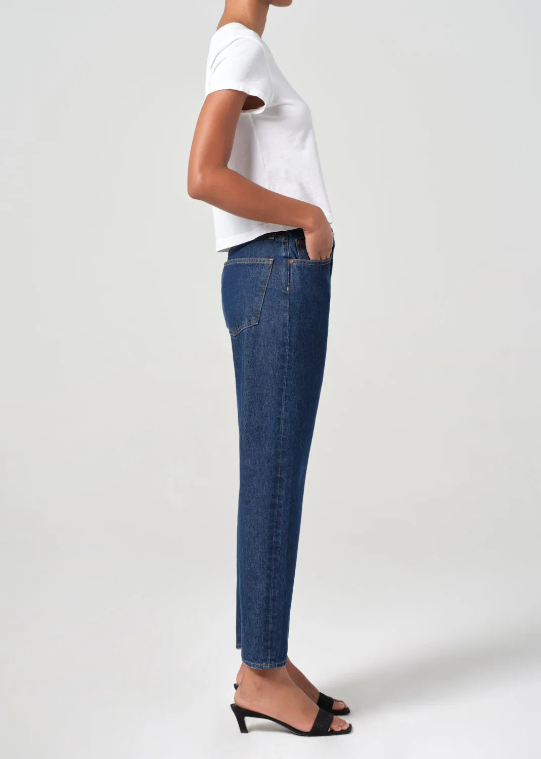 90's Pinch Waist Crop in Foxley sold by Agolde product image thumbnail 3