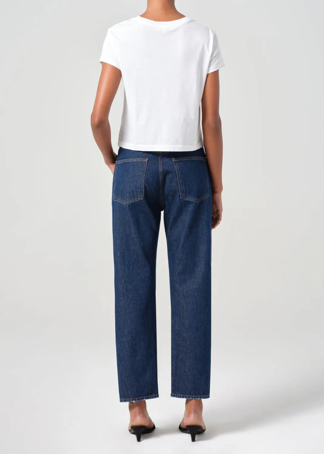 90's Pinch Waist Crop in Foxley sold by Agolde product image thumbnail 2