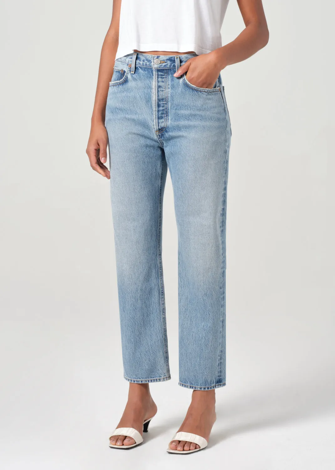 90's Pinch Waist Crop in Stage sold by Agolde product image thumbnail 4