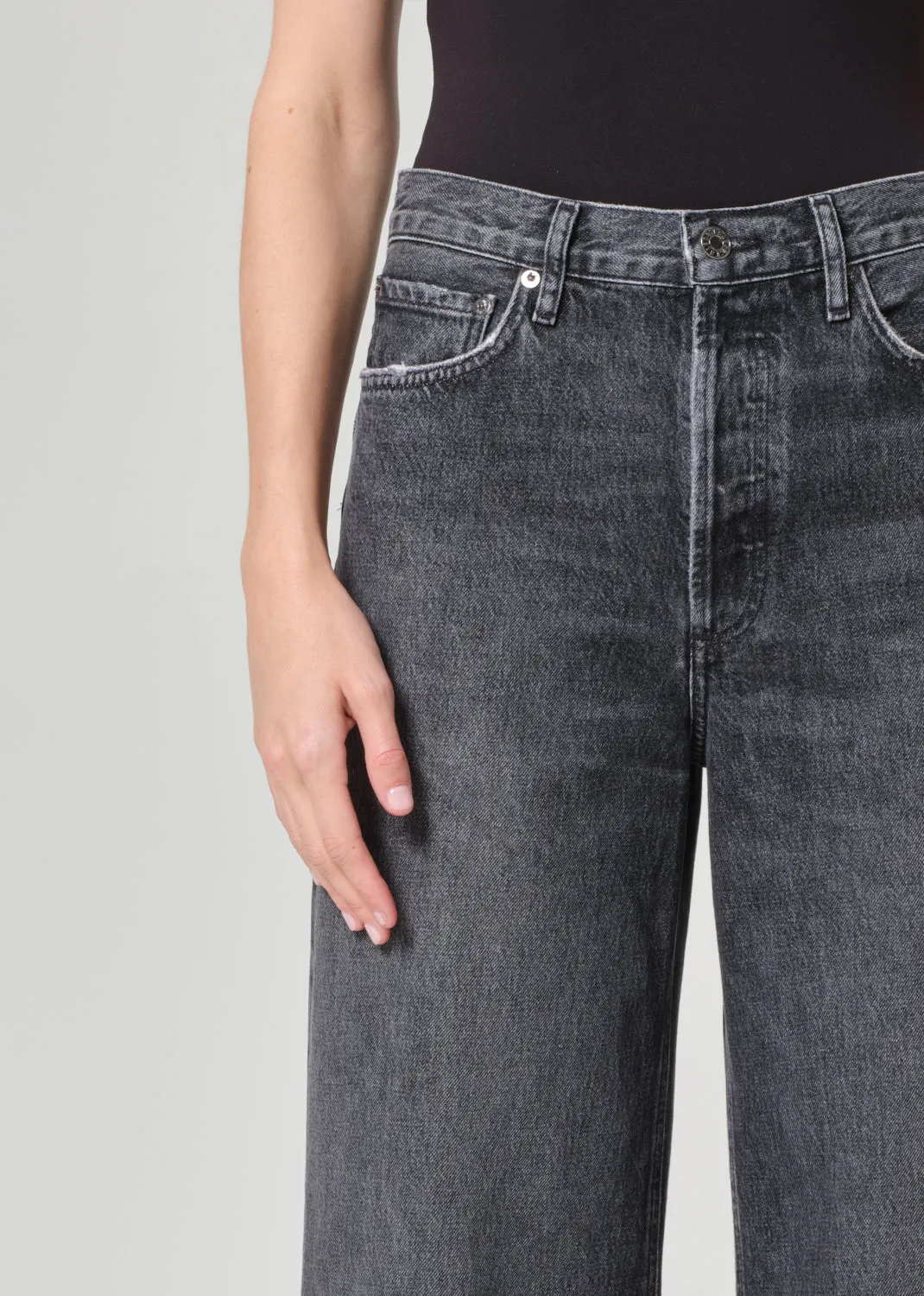 Dame High Rise Wide Leg Petite in Ditch sold by Agolde product image thumbnail 5