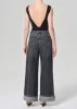 Dame High Rise Wide Leg Petite in Ditch sold by Agolde