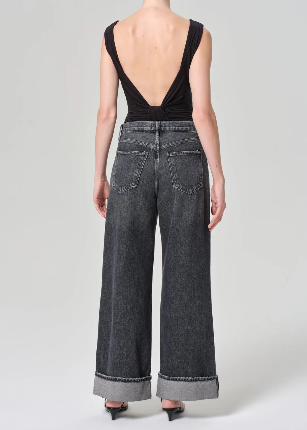 Dame High Rise Wide Leg Petite in Ditch sold by Agolde product image thumbnail 2