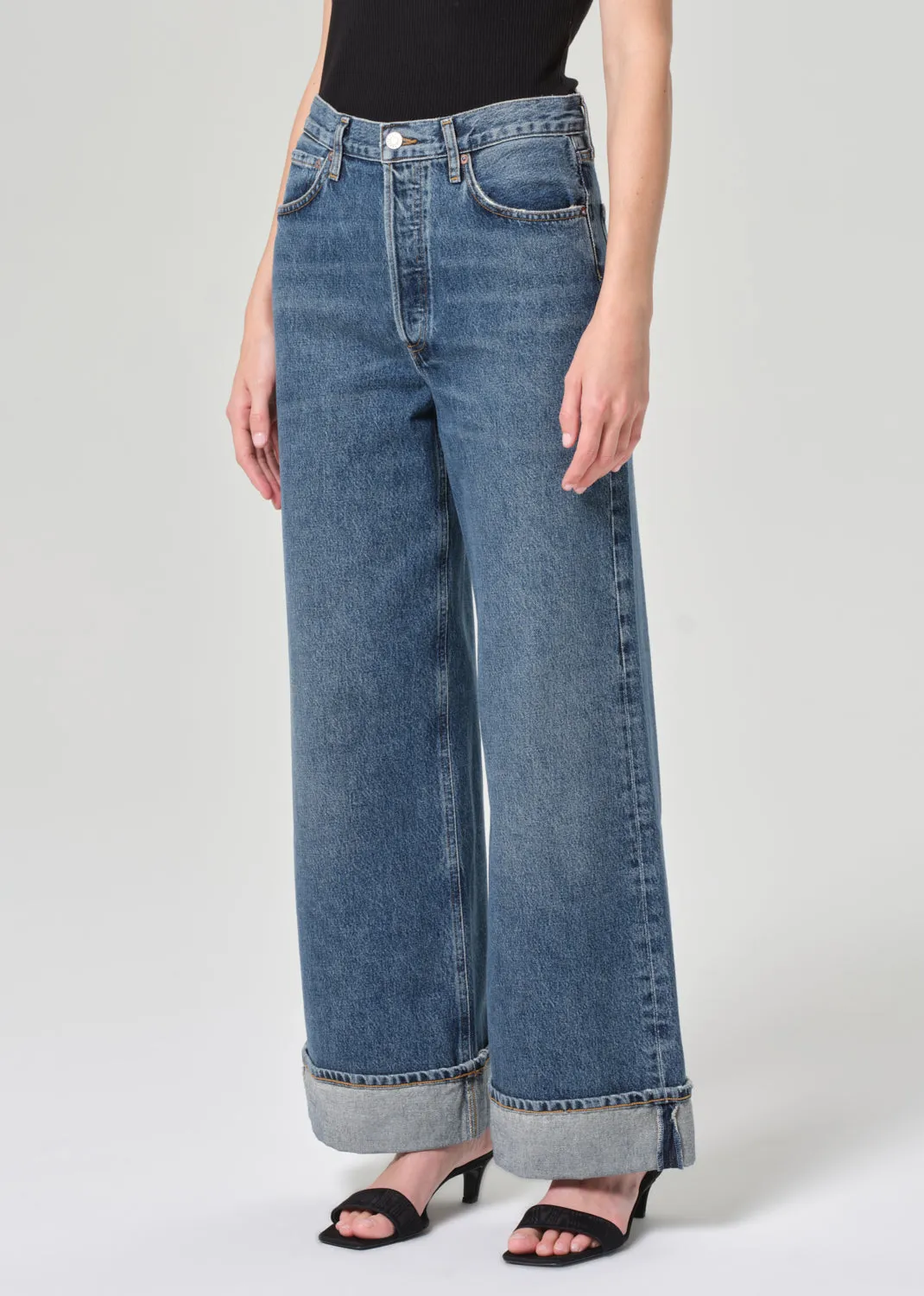 Dame High Rise Wide Leg Petite in Control sold by Agolde product image thumbnail 4