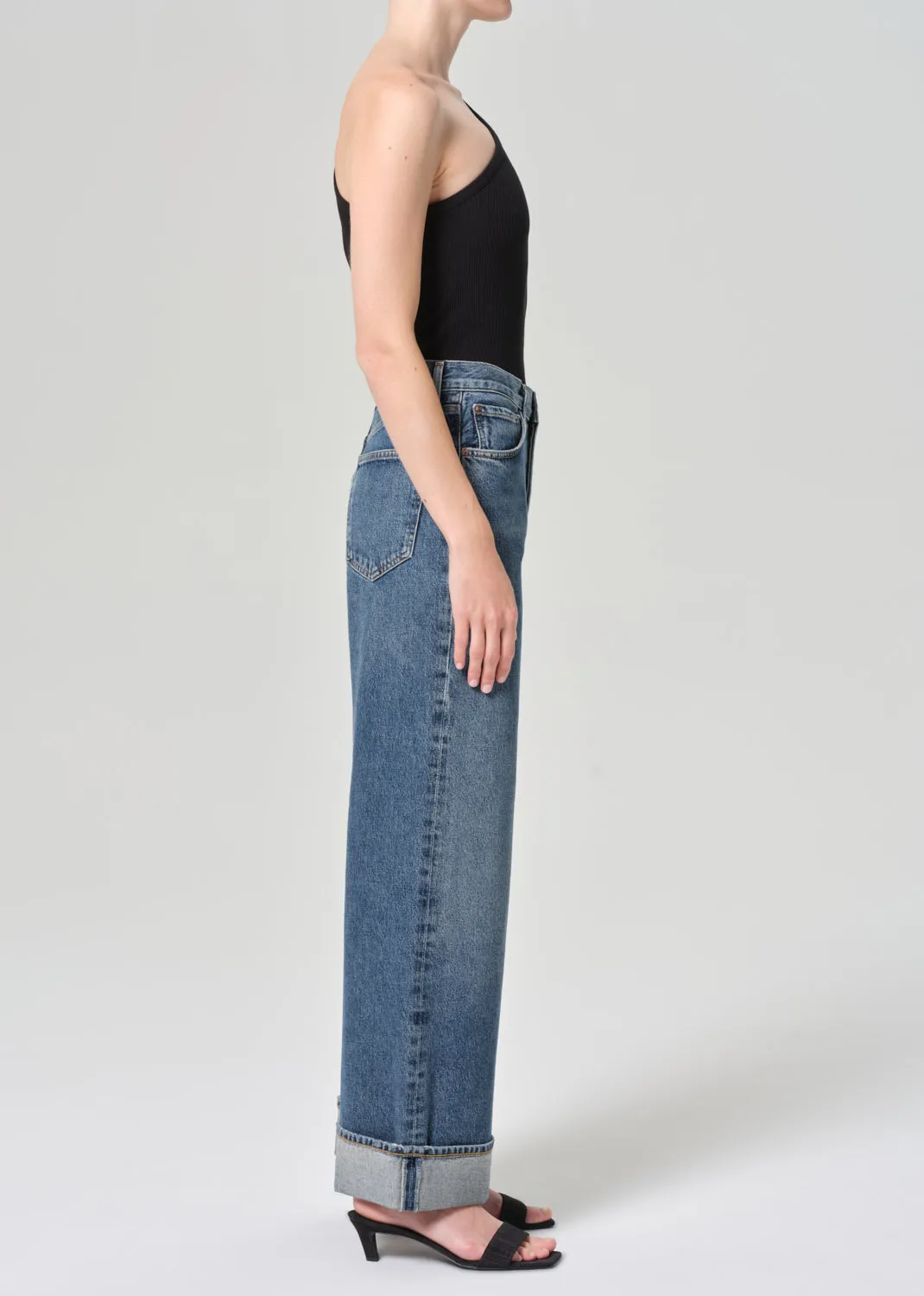 Dame High Rise Wide Leg Petite in Control sold by Agolde product image thumbnail 3