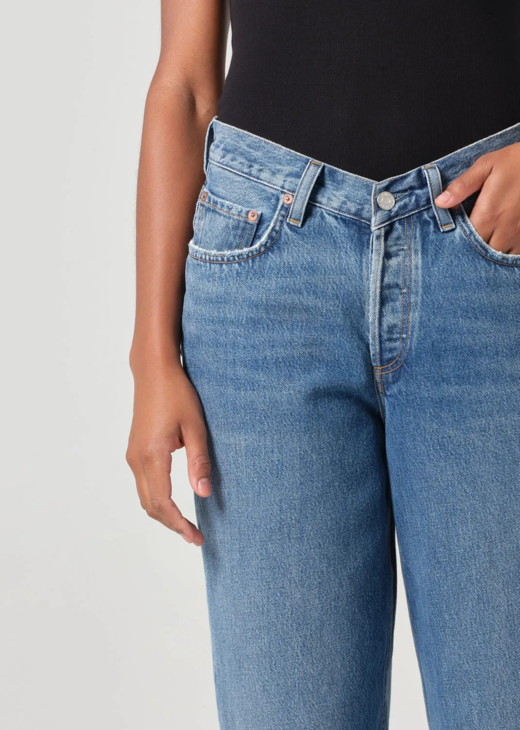 V-Waist Baggy in Cascade sold by Agolde product image thumbnail 5