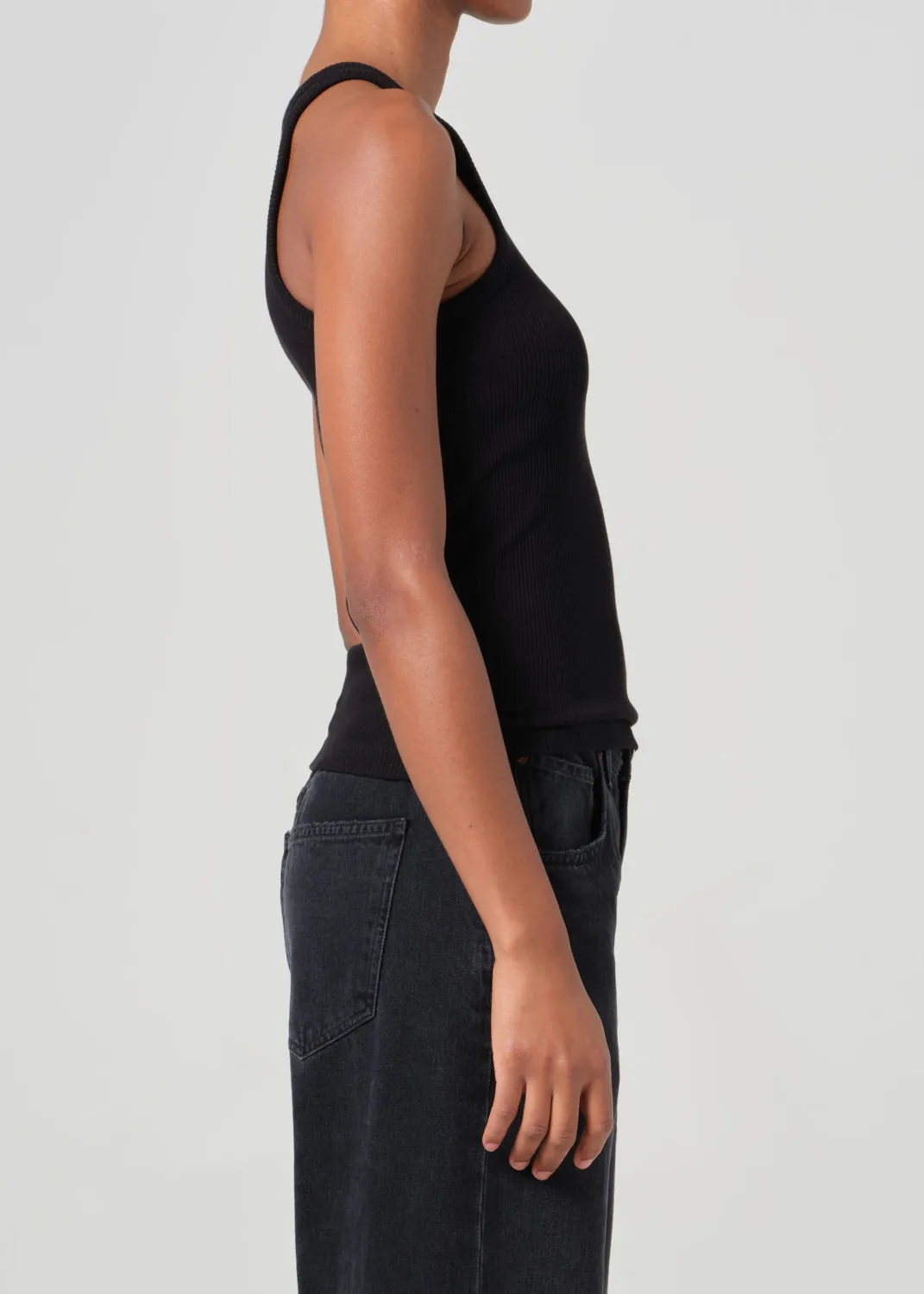 Rayne Tank in Black sold by Agolde product image thumbnail 4