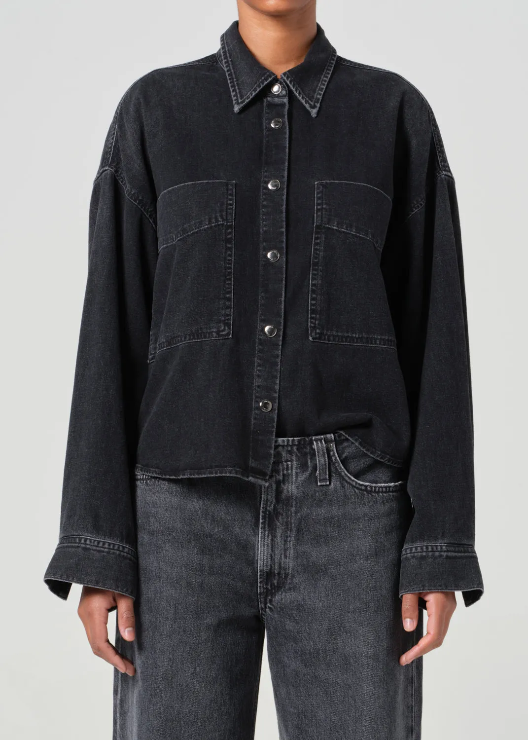 Myah Shirt in Intense sold by Agolde