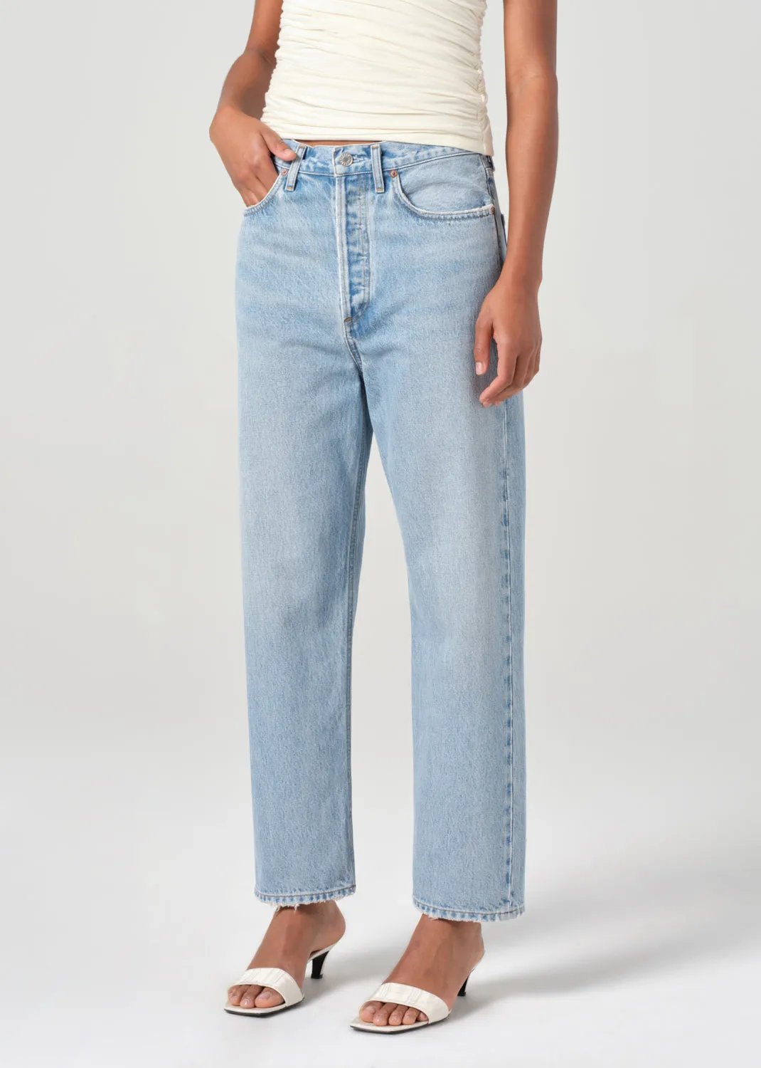 90's Crop Mid Rise Straight in Force sold by Agolde product image thumbnail 4