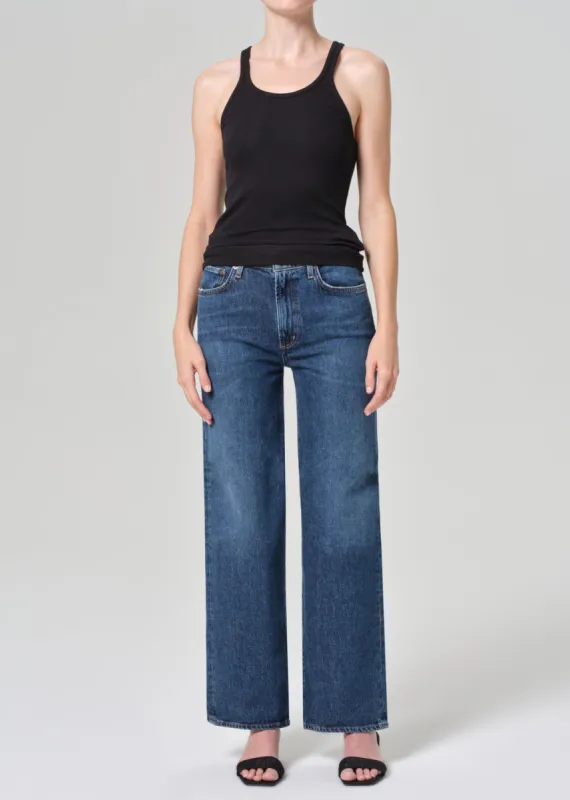Harper Straight Jean (Stretch) Petite in Tempo sold by Agolde