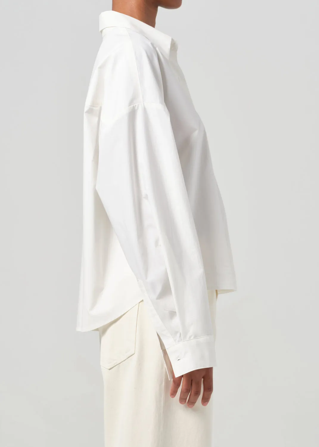 Naya Shirt in Rice sold by Agolde product image thumbnail 4