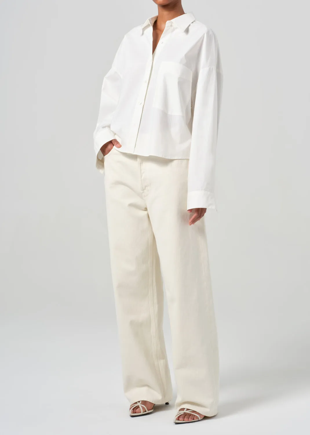 Naya Shirt in Rice sold by Agolde product image thumbnail 3